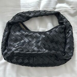 Anthropologie Woven Handbag Black